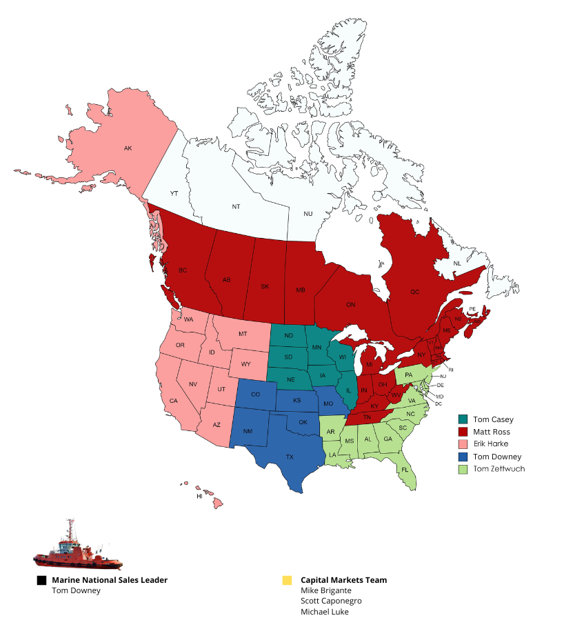 SLR Equipment Finance > About > Direct Sales Office Map